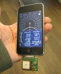 GNS GmbH entwickelt externen GPS-Empfänger für iPhone und iPod Touch...