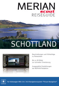 Mit aktuell 20 multimedialen Reisführern von MERIAN scout kann man jetzt sein Volkswagensystem RNS510 für Urlaubsfahrten aufwerten.