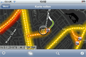 TomTom für iPhone - Karte rollen (Kartenübersicht) - 2