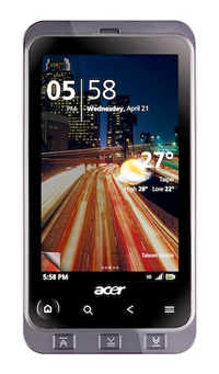 Neues Android 2.1 Smartphone aus dem Hause Acer mit 1 GHz schnellen Snapdragon Prozessor...