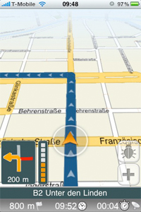 Neues Update der skobbler Navigationssoftware fürs iPhone bringt mehr stabilität ins Programm...