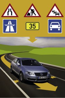 Im Rahmen des AKTIV-Projektes präsentierte u.a. VW die neuen Fahrzeugssistenzsysteme für eine sichere Zukunft im Automobil.