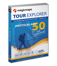 MagicMaps bringt nun auch den Tour Explorer mit Karten im Maßstab 1:50.000 in der Version 5 auf den Markt...