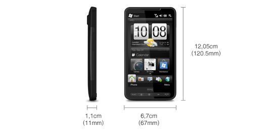 HTC HD2 (Leo): Ein Raubtier setzt Maßstäbe - Technische Daten - 1