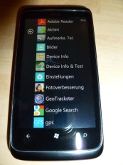 HTC 7 Trophy: Eine Trophäe für Gamer - Bedienung - 2