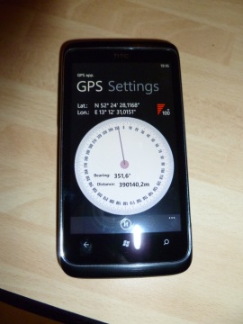 HTC 7 Trophy: Eine Trophäe für Gamer - GPS - 1