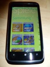 HTC 7 Trophy: Eine Trophäe für Gamer - Software - 4