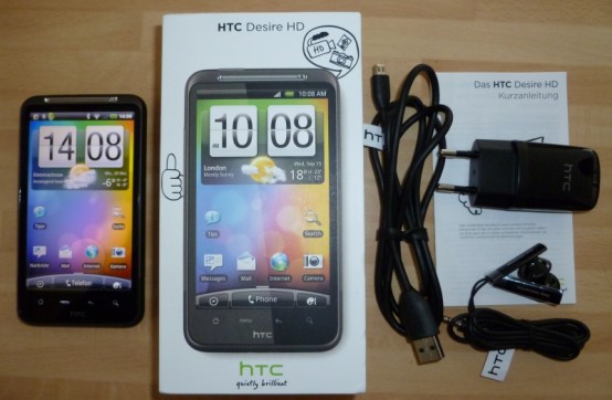 HTC Desire HD (Ace): Objekt der Begierde - Ausstattung   Zubehör - 1