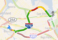 Google erweitert seine kostenlose Navigationssoftware für Android Smartphone um einen Verkehrsservice...