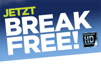 Mit der BREAK FREE! Kampagne bietet TomTom Käufern eines LIVE-Gerätes zwischen 30EUR und 50 EUR für ihr altes Navi...