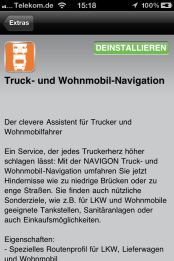 NAVIGON Truck und Camper Navigation fürs iPhone - Beschreibung: - 1