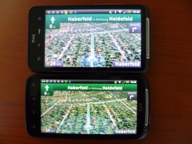HTC Sensation - Smartphone mit Gefühl - 
Google Maps Navigation - 1