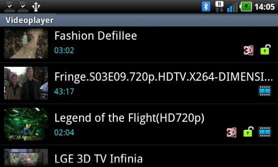 LG P920 Optimus 3D - das Raumwunder - 
Media-Player, Multimediasoftware und Klangverbesserungen - 1