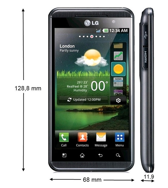 LG P920 Optimus 3D - das Raumwunder - Technische Daten - 1