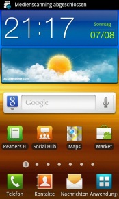 Samsung Galaxy SII  galaktisches Erlebnis - Bedienung II - 2