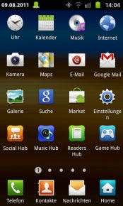 Samsung Galaxy SII  galaktisches Erlebnis - Bedienung II - 3