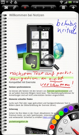 HTC Flyer - Die Rückkehr des Notizbuches - Bedienung III - 1