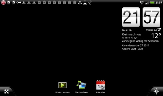 HTC Flyer - Die Rückkehr des Notizbuches - Dockmodus - 1