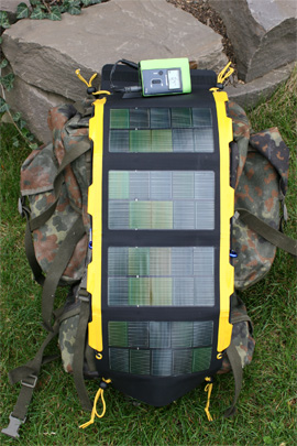 Sunload - Energie Outdoor - Leistungen des Solarclaw 6,5 Wp - 1