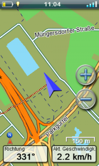 Parkansicht in Köln mit Summit-Karte