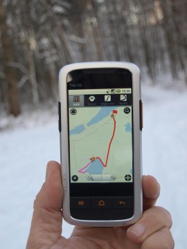 Spontane Planung über Waldwege: das tw700 liebt kurze Verbindungen