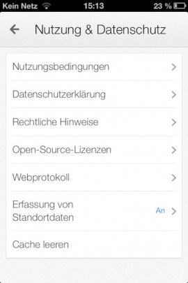 Google Maps iPhone Standorterfassung_2