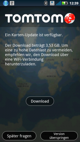 Kartenupdate
