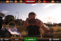 Bitte recht freundlich! Bei wenig Wind liegt die Drohne so ruhig in der Luft, dass man bis auf wenige Zentimeter heran kommt.