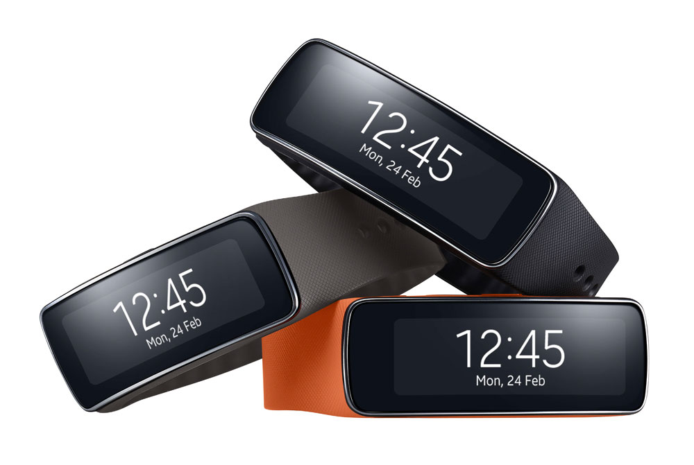 MWC Samsung folgt mit dem Gear Fit dem Trend der FitnessArmbänder
