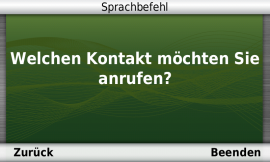 Sprachbefehl Kontaktwahl