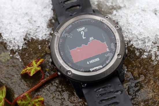 fenix 3 Temperaturdiagramm