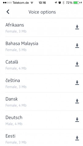 Nokia HERE App Sprachansagen Download