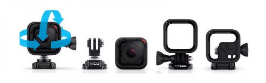 Gehäuse der neuen GoPro Action-Kamera Hero4 Session