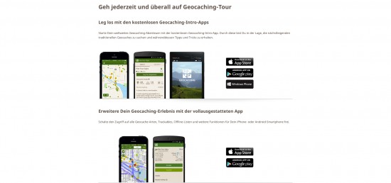 Groundspeak empfiehlt weiterhin die Premium-App für eine Erweiterung des Geocaching-Erlebnis