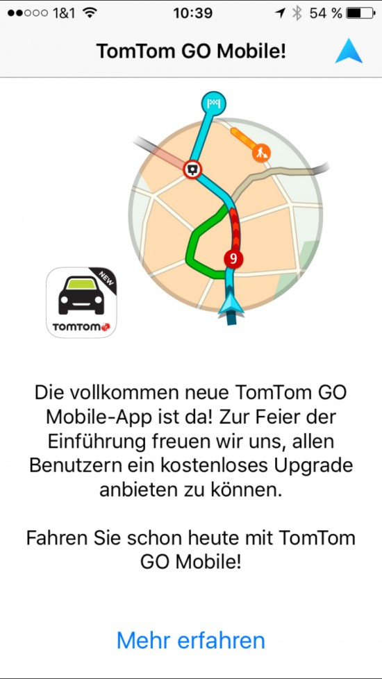 NaviApp TomTom GO Mobile für iOS im Test › pocketnavigation.de