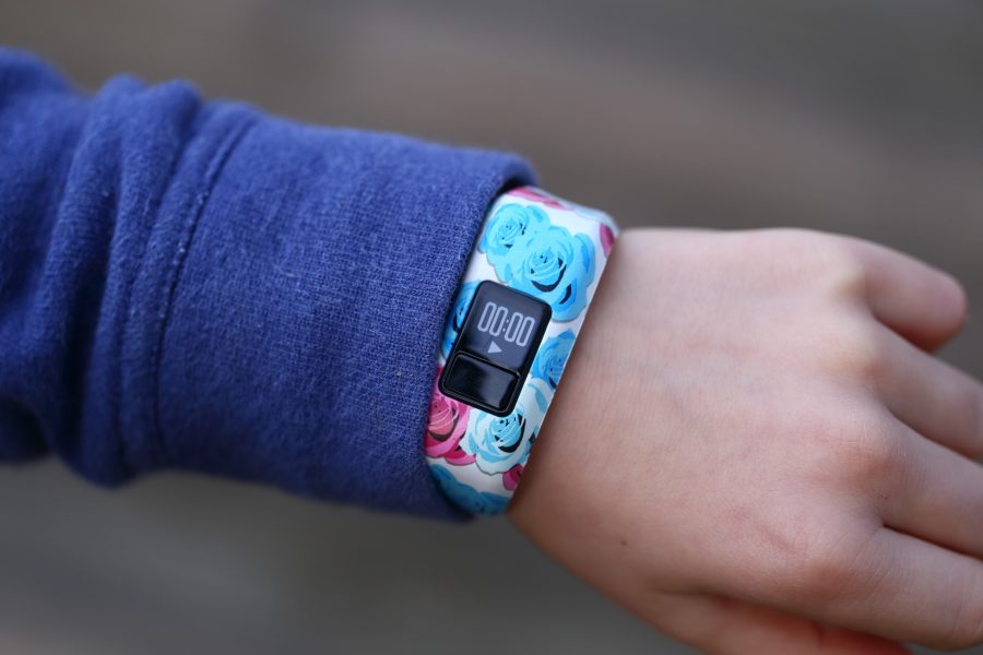 Stoppuhr auf dem vivofit jr. Garmin vivofir jr. Stoppuhr