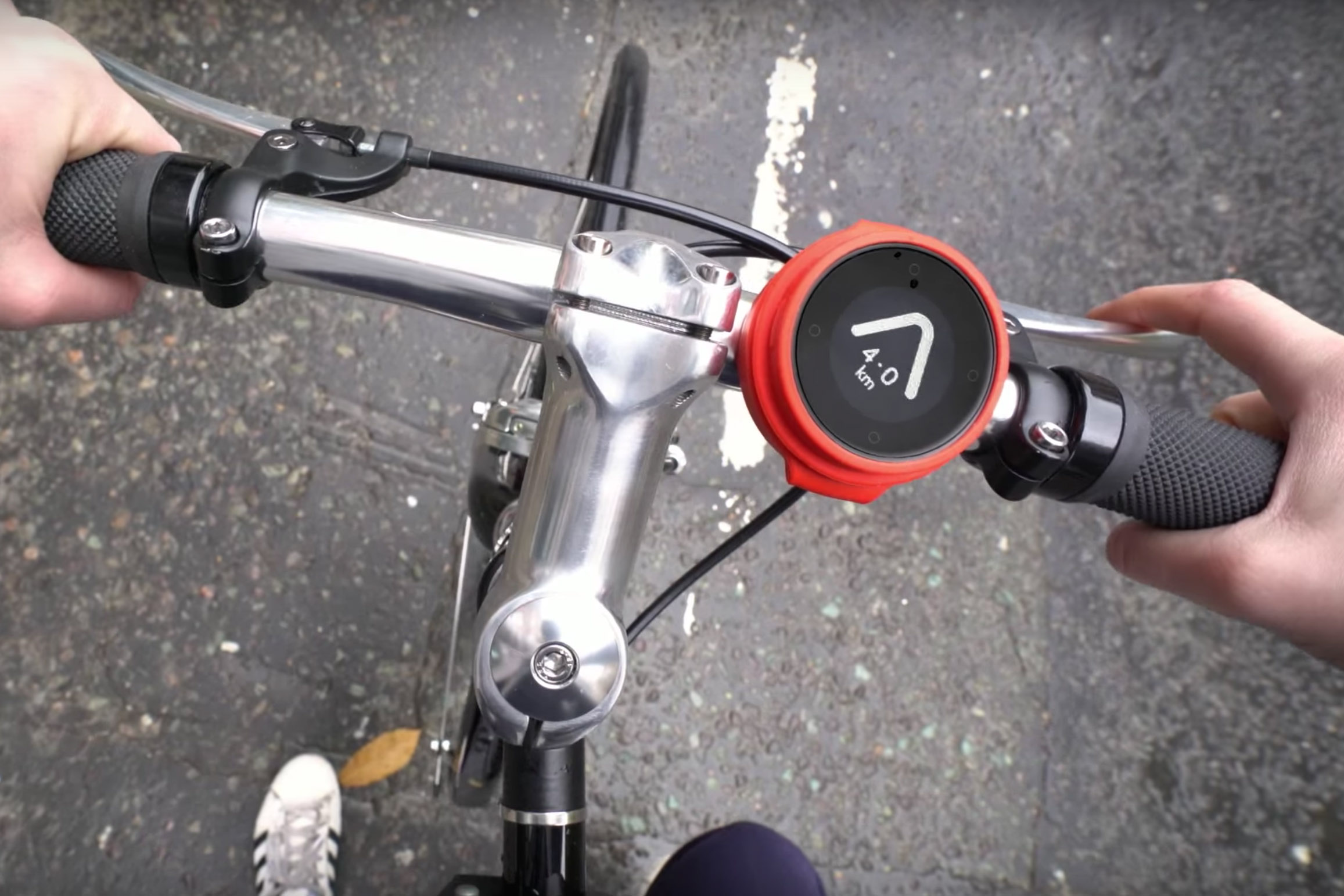 Hipper Fahrrad Kompass Beeline führt intuitiv ans Ziel