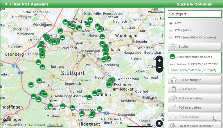 Update für POIbase Dieselfahrverbote App › pocketnavigation.de