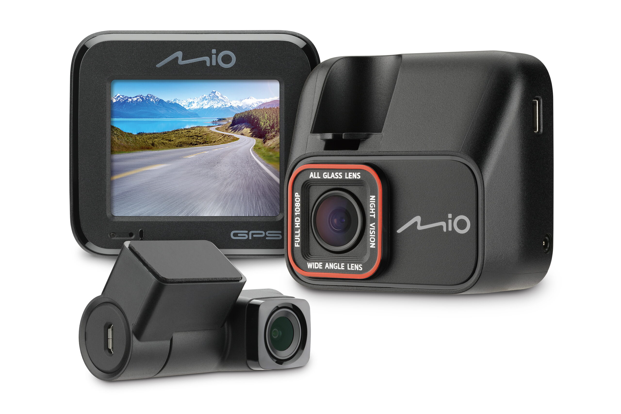 Mio MiVue Dual-Dashcams: Zwei neue Modelle mit Front- und Rückkamera ›  , Navigation, GPS, Blitzer